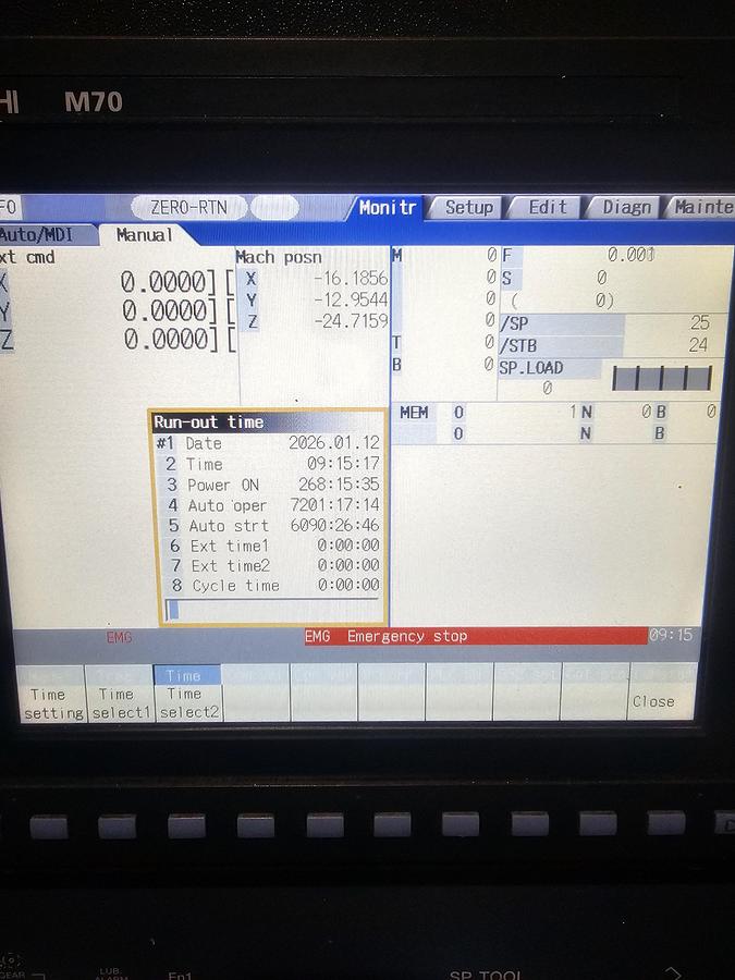 Used 2014 Mighty Model VMC-116A VMC, 8000 RPM Spindle 24" x 49" Table