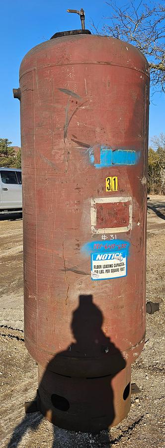 Used 2003 Silvan Industries 400 Gallon Compressed Vertical Air Receiver Tank 150 Psi @ 450*F