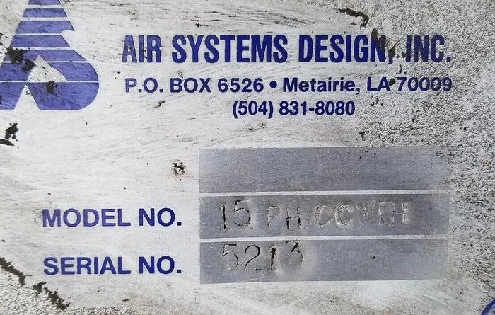 Used 40 Hp Air Conveying Systems Blower/Motor Combo w/Adj Discharge Locale #15PHCCWTH