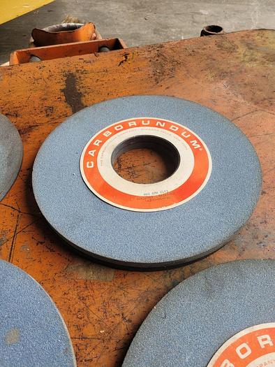 Used Lot of 4 Carborundum 10'' X 3/8'' X 3'' Straight Grinding Wheel GA100-H6-V10