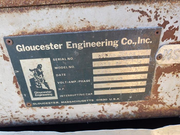 Used 10 Hp Gloucester Engineering Model #1012BP Plastic Granulator 10” x 12” Feed