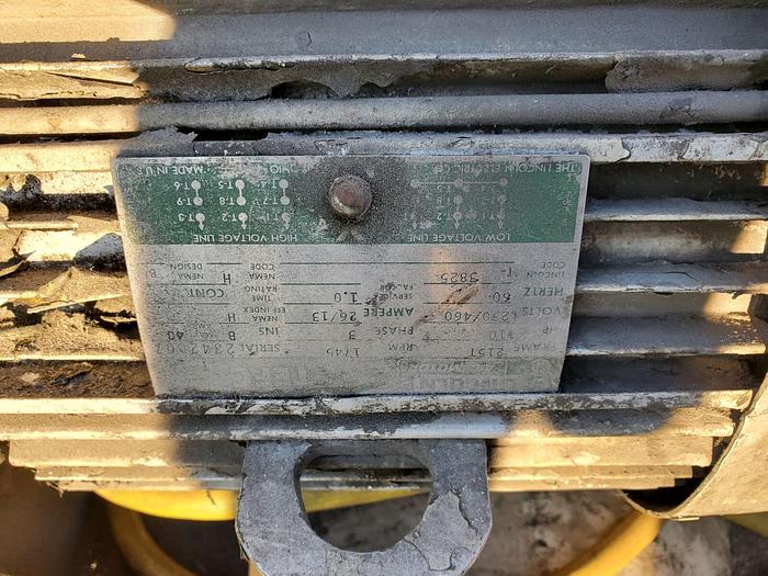 Used 10 Hp Gloucester Engineering Model #1012BP Plastic Granulator 10” x 12” Feed