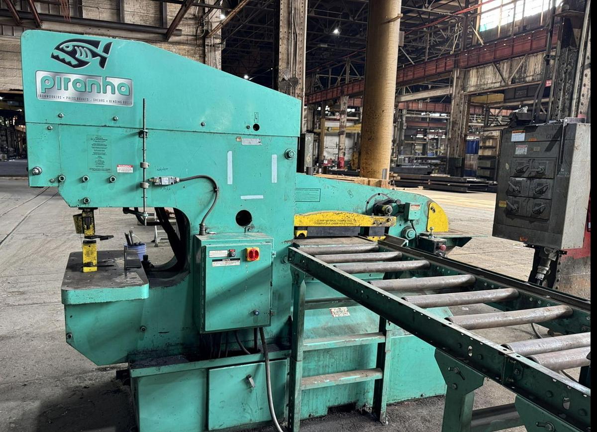 Used 110 Ton Capacity Piranha PII-110 Hydraulic Dual Operator Ironworker