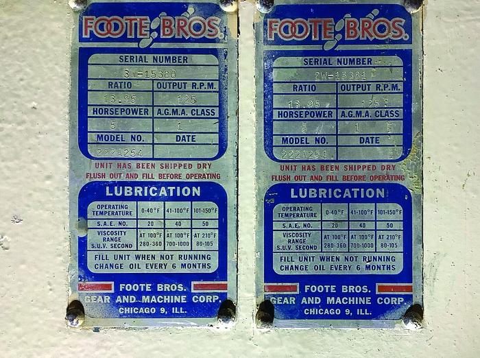 Used Stewart Bolling 2 Roll Rubber Mill w/Steam heated chrome rolls 6″ dia x 13″ long