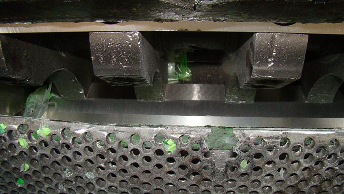 Used Conair 75 Hp “Hushgard” Plastics Granulator #SK220801 w/75 Hp VEM Electric Motor