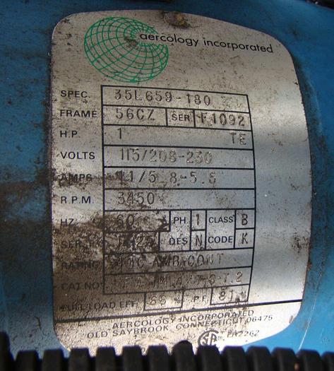 Used Aercology WV-4000 Portable Fume/Welding Smoke Filter Cartridge Collector 1 Phase