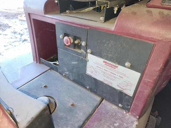 Used Minuteman 36V Electric Battery Operated Ride-On Floor Scrubber #SCV-28/32