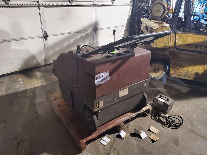 Used Factory Cat/PowerBoss 36 Electric Walk Behind Floor Sweeper & Charger