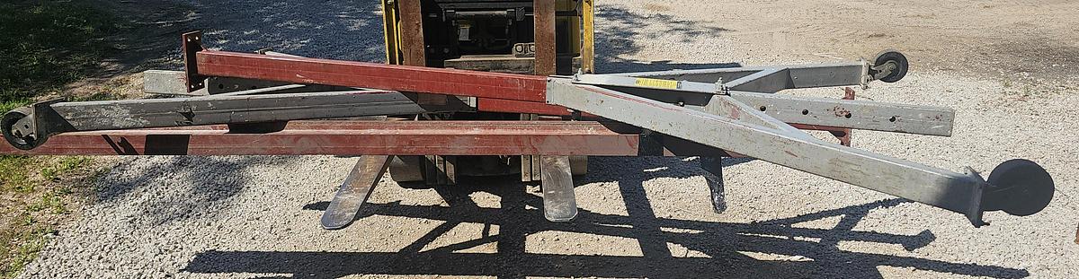 Used 1 Ton Gantries, Inc. Portable Adjustable Height Gantry Crane w/Electric & Manual Hoist