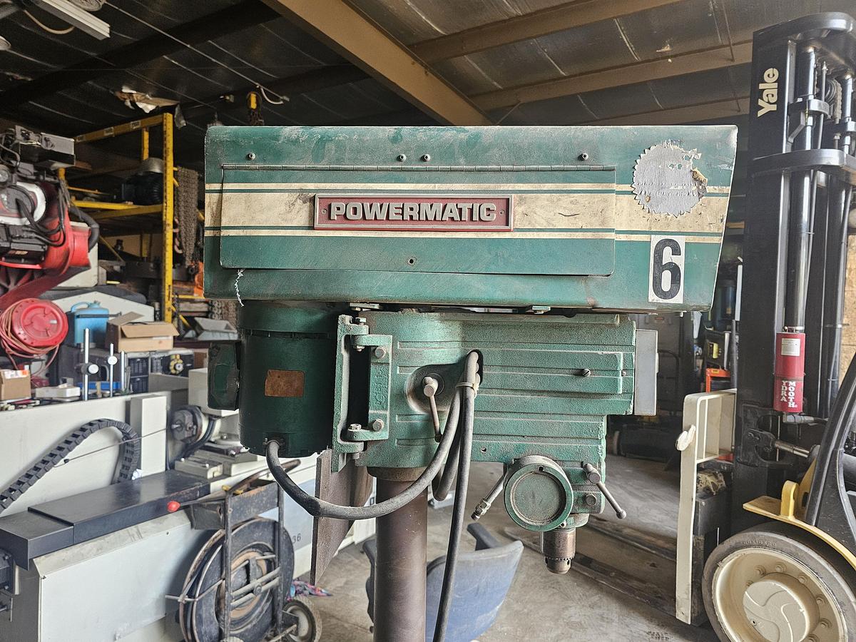Used 15" Powermatic 1150 Pedestal Mounted Drill Press 110/120-208V, 1 ph 
