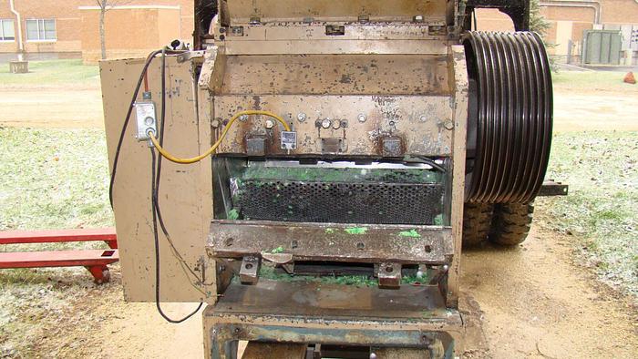Used Conair 75 Hp “Hushgard” Plastics Granulator #SK220801 w/75 Hp VEM Electric Motor