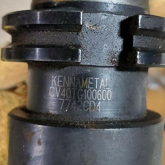 Used Kennametal 1'' CAT 40 Taper Collet Chuck Tool Holder Part #CV40TG100600