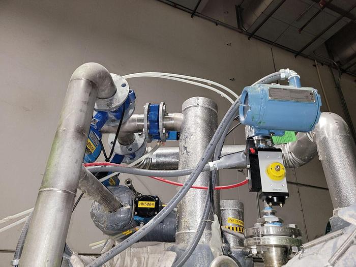 Used SST SacMaster 2 Ton Bulk Bag Discharging System w/Mixing & Storage Tank