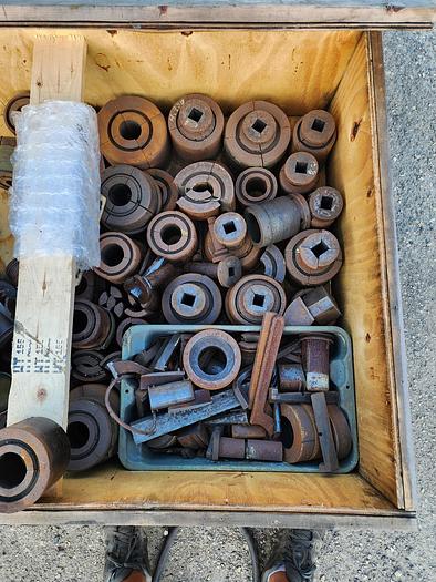 Used Hydraulic Pipe Expanding Machine w/Enerpac Pump & Cylinder Up To 7" Dies Included