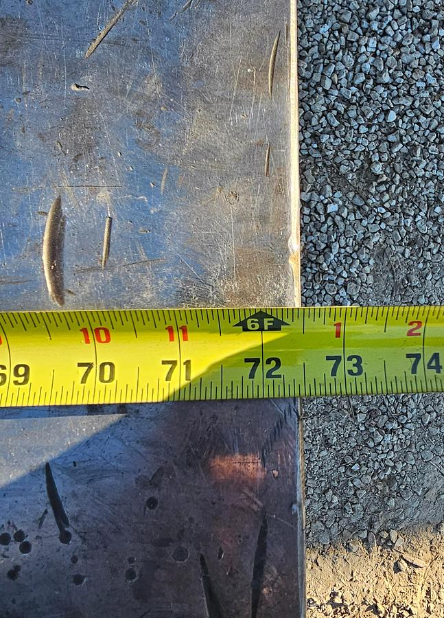 Used 36" x 72" Heavy-Duty Steel Fabrication Table | 1" Thick Top | 34" Height