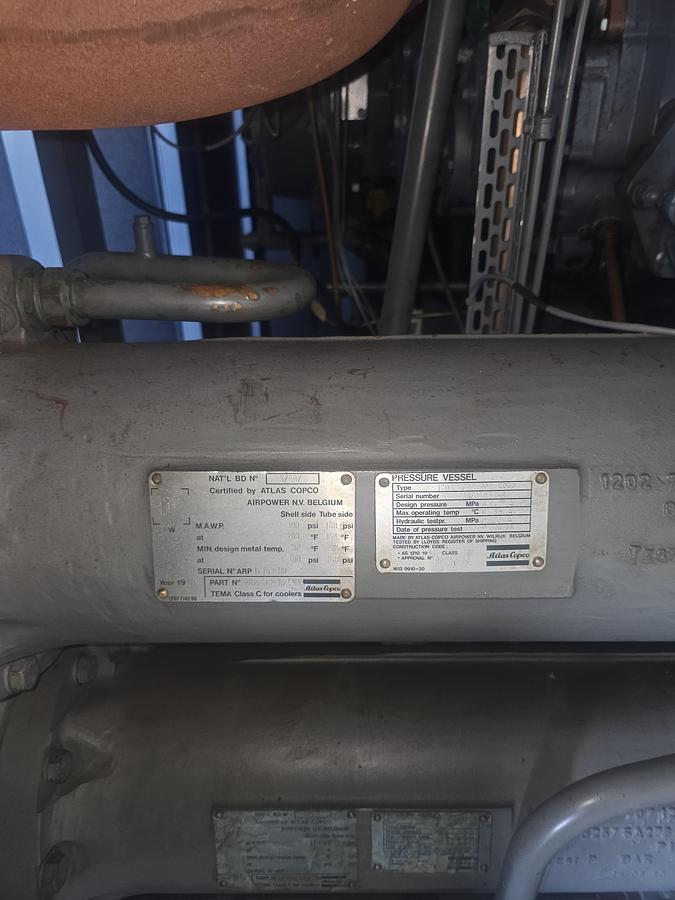 Used 450 Hp Atlas Copco ZR5 Oil Free 2050 CFM Rotary Screw Air Compressor - 72401 Hours