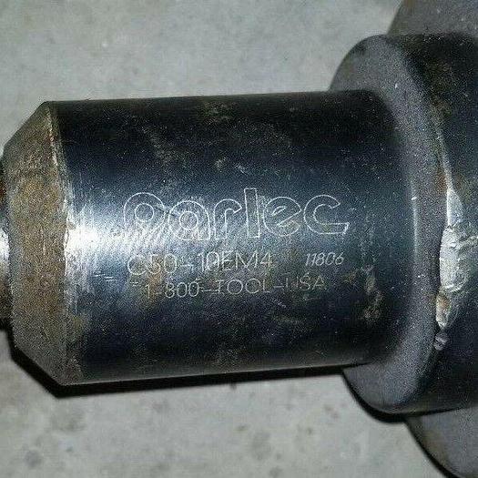 Used Parlec Part #C50-10EM4 End Mill Cat 50 Taper Tool Holder