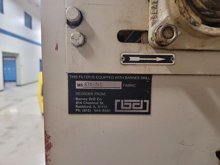 Used Barnes 300 Gallon Immersed Drum Coolant Filtration System & Chiller IM-4248