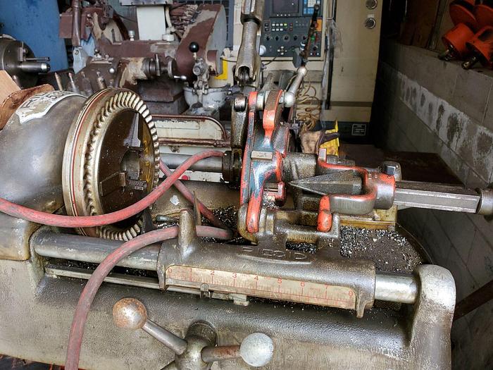 Used Ridgid #535 Pipe Threader 1/2” – 2” Capacity w/2x Die Heads and Dies on Stand