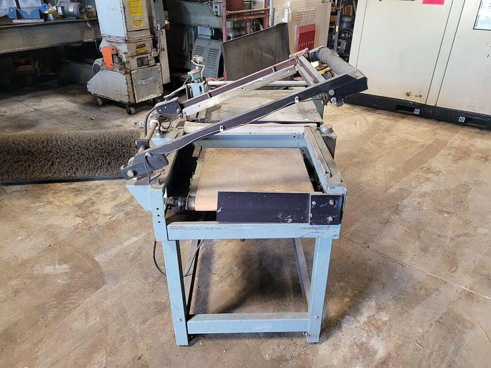 Used Shanklin Semi-Automatic L-Bar Sealer Model S-23B, 16" x 20" Cap, Power Conveyor