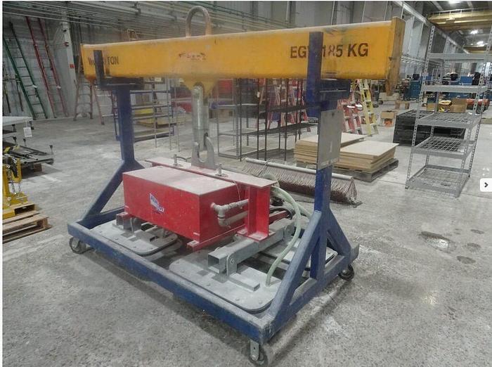 Used Certex/Aero-Lift 4000/4L Cup Vacuum Sheet Lifter w/4 Ton Capacity & 10 Ton Bar