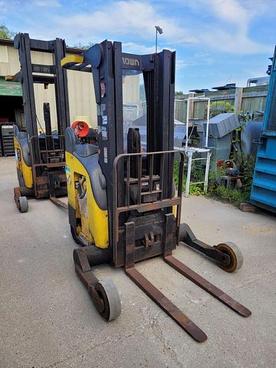 Used Crown RR 5000 Series Electric Reach Truck 4,500 lb Capacity 42” Forks Sideshift