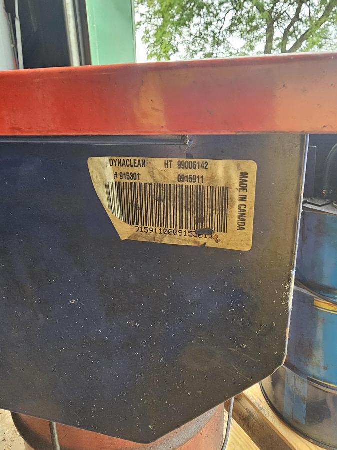 Used Zep Dyna-Clean Industrial Solvent Parts Washer, Split-Lid, 30 Gal Drum, 115V