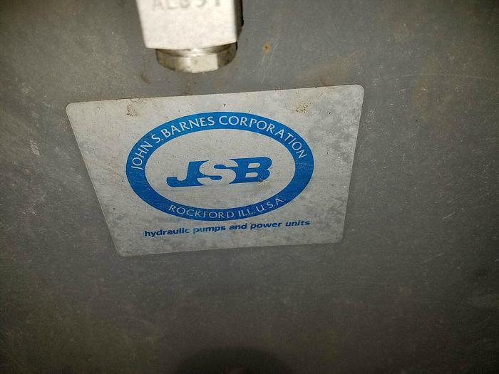 Used John S. Barnes 6 GPM Hydraulic Pump/ Power Source 5 Hp 208-230/460