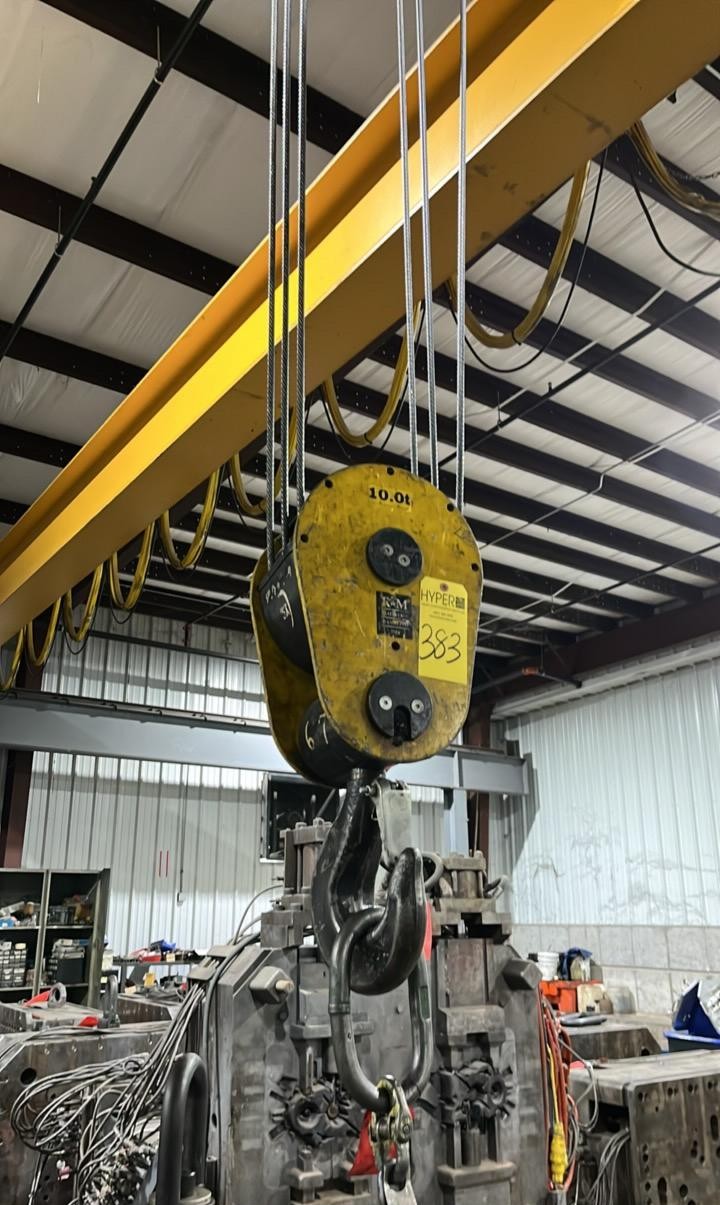 Used Anchor 10 Ton Double Girder Bridge Crane