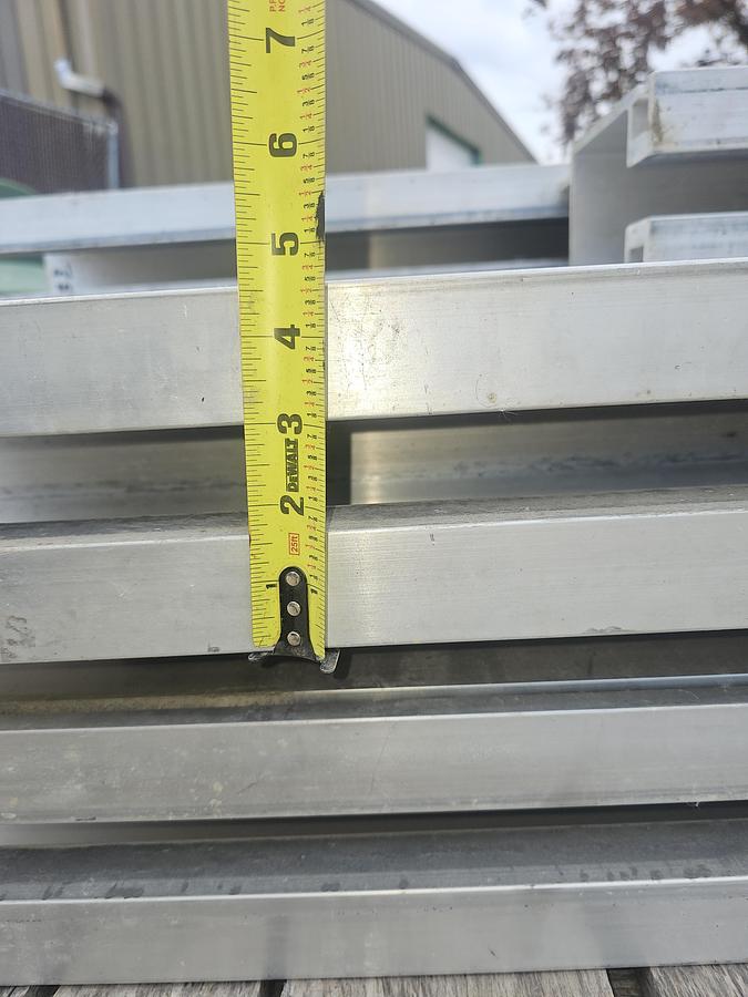 Used Knight RAD7500 1/2 Ton Aluminum Bridge Crane Suspension Rail System 180' Runway x 22' Span Bridge