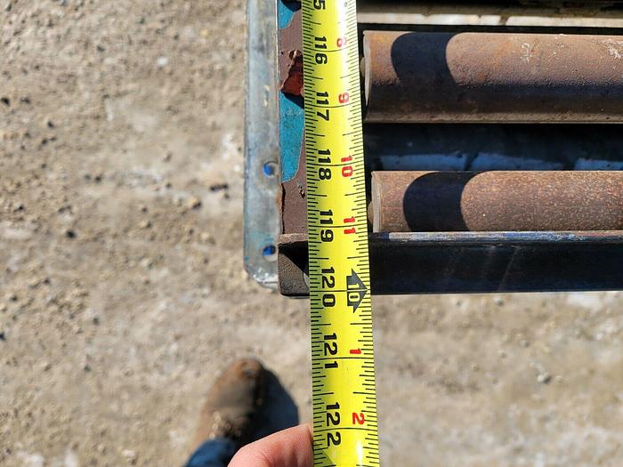 Used 2 Hytrol 10' x 19'' Wide Roller Conveyor Gravity Feed Conveyor Sections