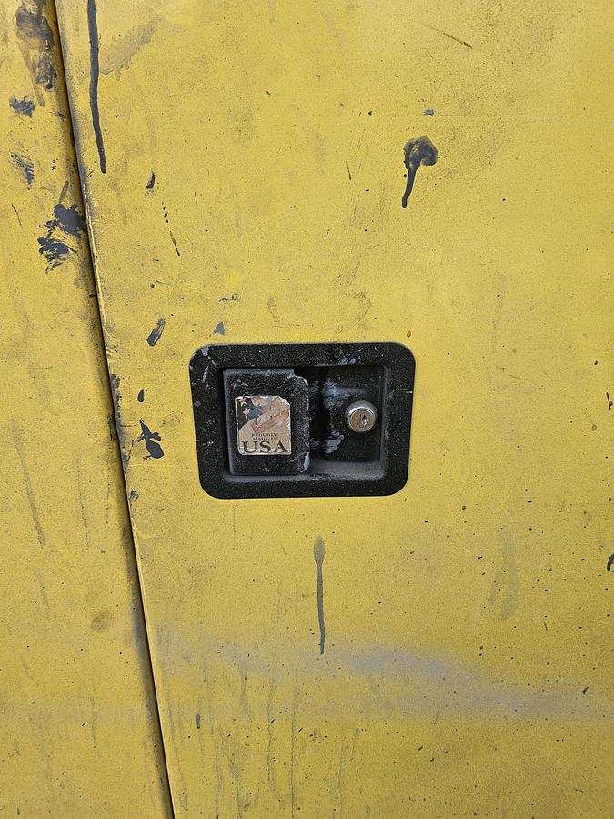Used Global Industrial BM45 45-Gallon Flammable Safety Cabinet, 2-Door Self Closing