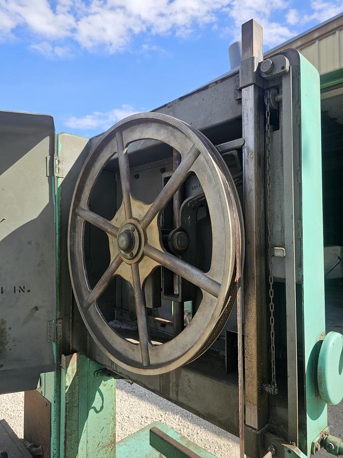 Used 24" Grob NS-24 Industrial Variable Speed Vertical Bandsaw & RW-A Blade Welder