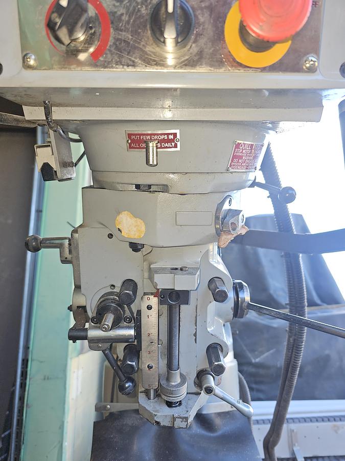 Used 2012 3 Hp ACER E-Mill EVS-3VSII Knee Mill , 9" x 49" Table Acurite DRO