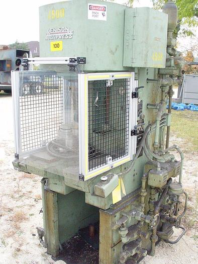 Used 10 Ton Denison C-Frame Hydraulic Multi-Press w/Safety Enclosure #T100LA72S210