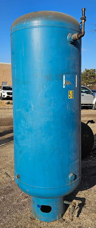 Used 1998 Silvan Industries 400 Gallon Vertical Compressed Air Receiver Tank 137 Psi @ 450*F