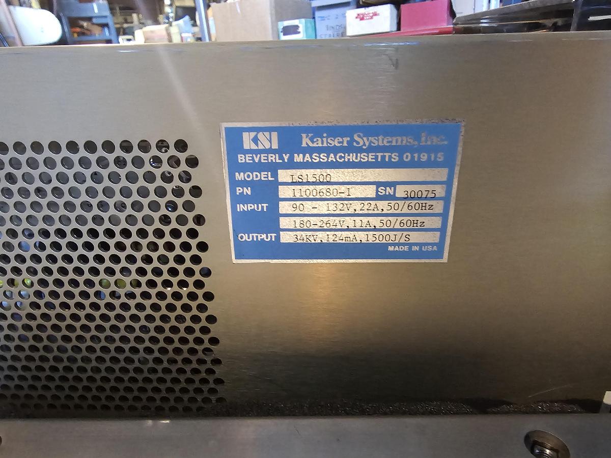Used Lasertechnics Blazer 6000 Carbon Dioxide Marking Laser/Coder - Parts Machine