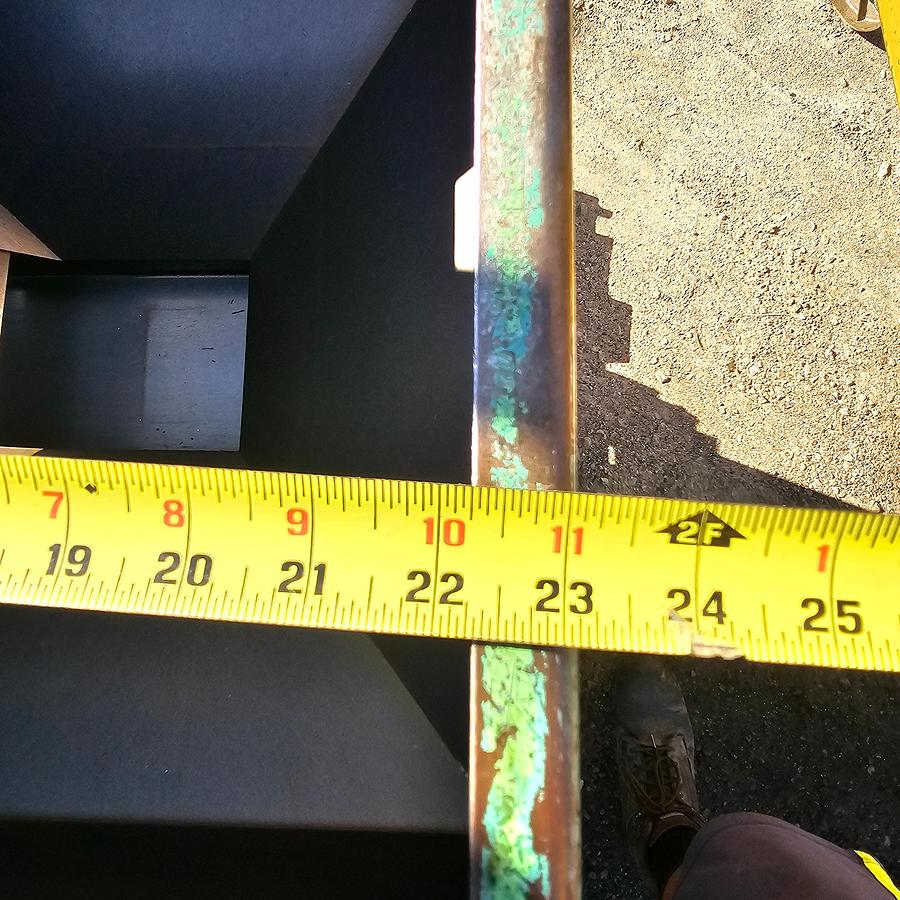 Used 12" Belt Hendricks Engineering Incline Feeder Conveyor 90" Height x 61" H Discharge Hopper 