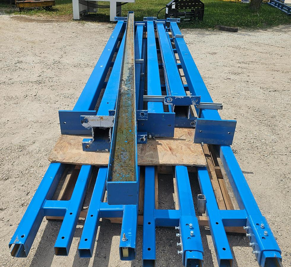 Used Gorbel 500 lb Freestanding Workstation Bridge Crane 18' Alum Bridge x 40' Runway w/ CM Hoist