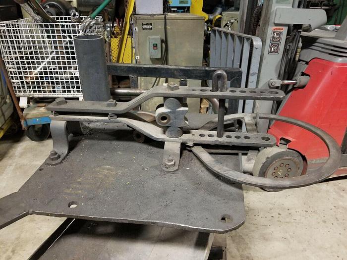 Used Hossfeld #2 Manual Pipe/Tube Bender on Pedestal