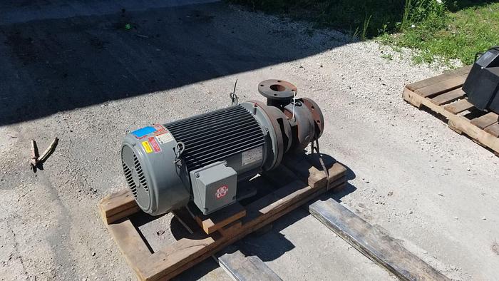 Used Gusher 25 Hp Electric Centrifugal Cast Iron Pump #P3X4-7SEH-CC-A
