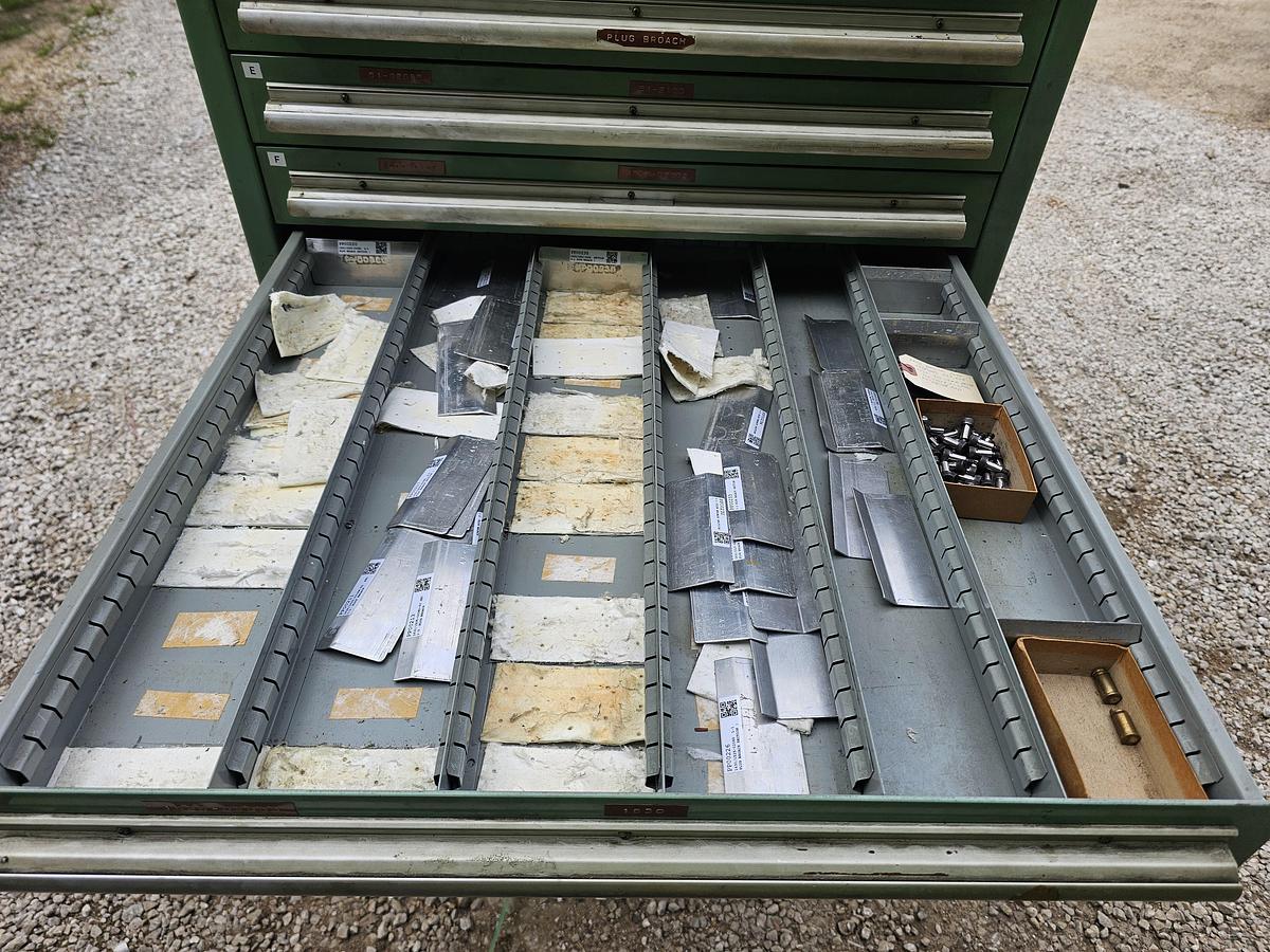 Used Nu-Era 15 Drawer Automator Ball Bearing Tooling Cabinet 28.5" x 28.5" x 60"