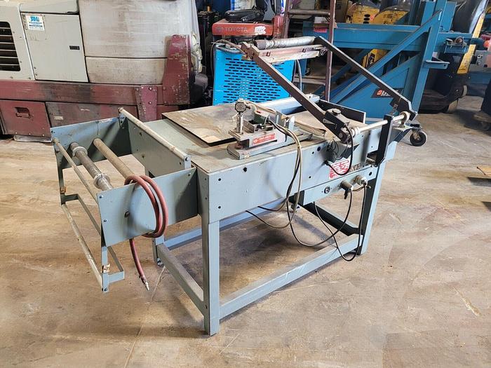 Used Shanklin Semi-Automatic L-Bar Sealer Model S-23B, 16" x 20" Cap, Power Conveyor