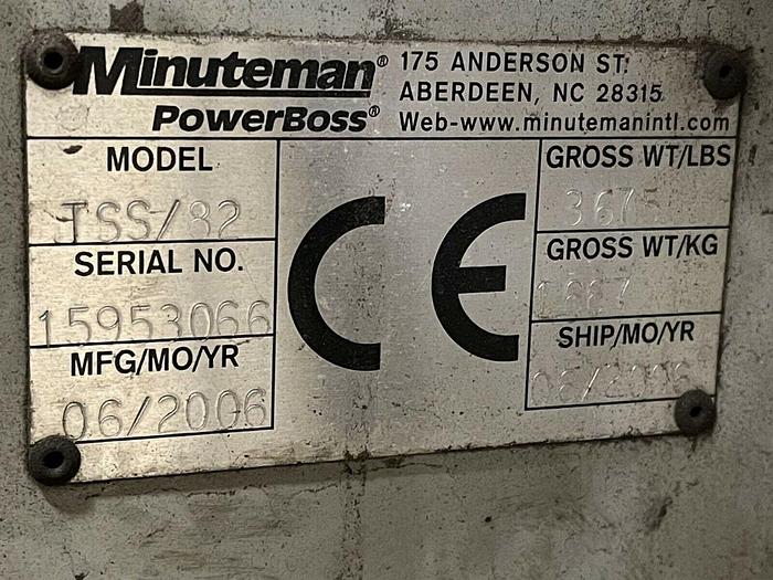 Used 54" Minuteman PowerBoss TSS/82 Diesel Floor Scrubber/Sweeper, 2775 Hrs, DOM 2006