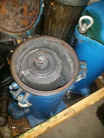 Used 60 Psi Blue Industrial Canister Filter w/ 18” Filter Canister