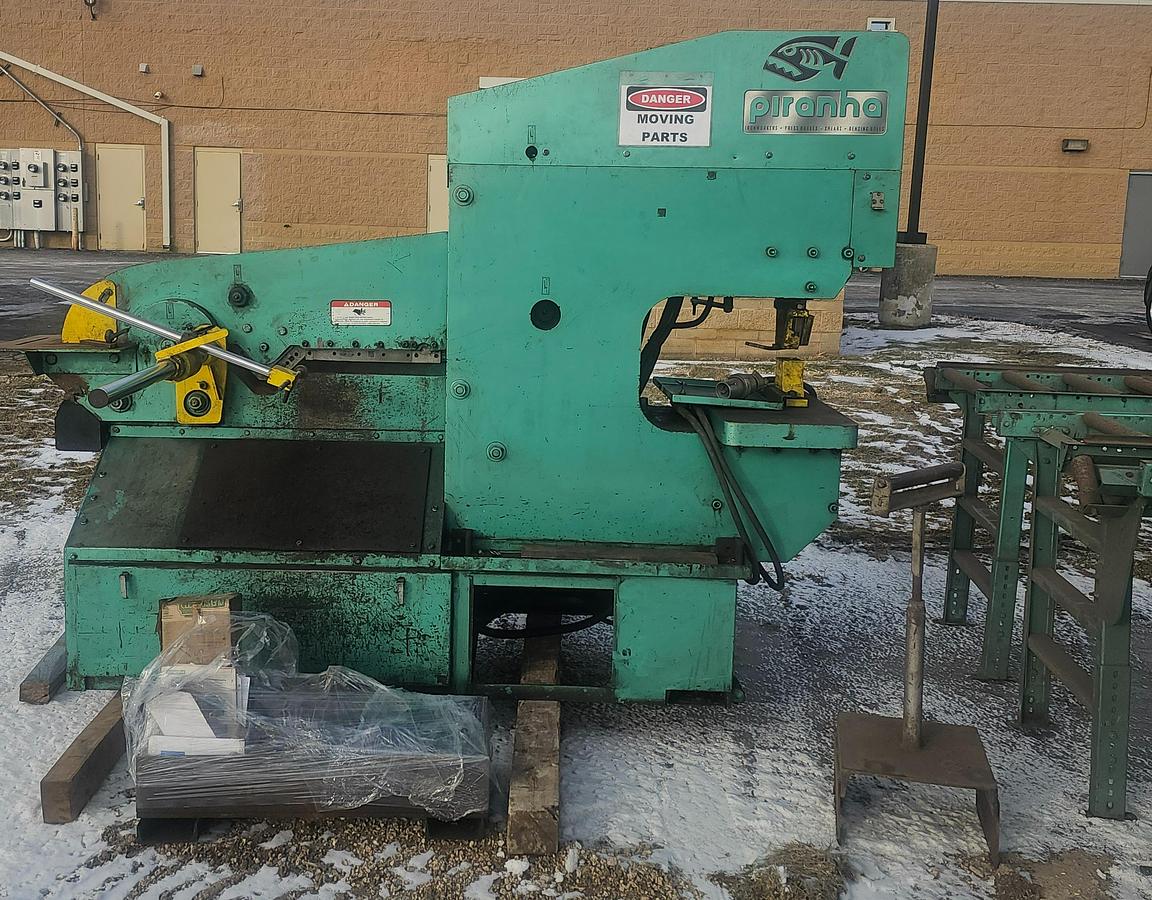Used 110 Ton Capacity Piranha PII-110 Hydraulic Dual Operator Ironworker