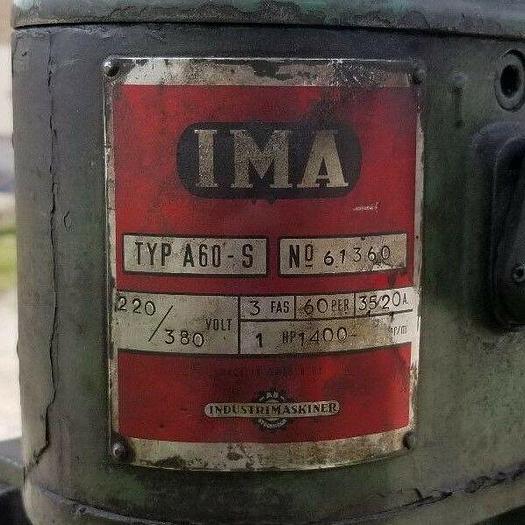Used IMA #A60-S 18" Geared head Pedestal drillpress, Cast Iron base & 15" Table 220V