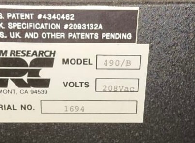 Used Lam Research 490 AutoEtch Plama Etch