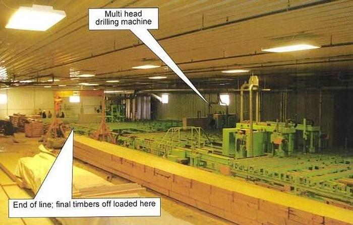 Used Automated Fabrication Line for Prefab Timber Houses