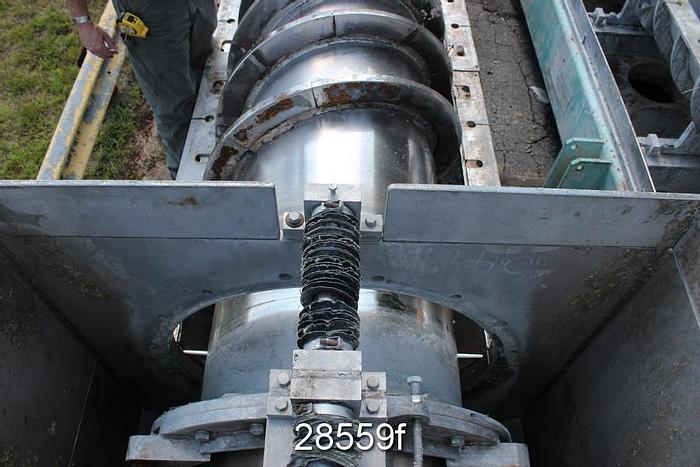 Used Andritz/Dupps 3620 Dewatering Screw Press With Falk Gear Box #28559